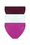 Natori Bliss Bare Cotton Bikini 3-pack In Multi