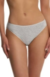 Natori Bliss Bare Cotton Bikini In Gray