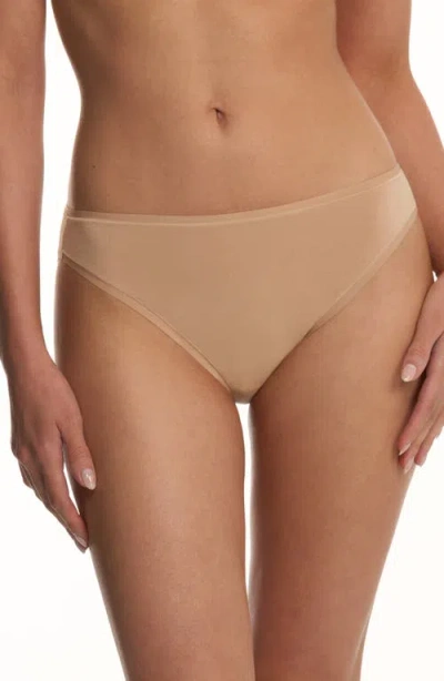 Natori Bliss Bare Cotton Bikini In Neutral