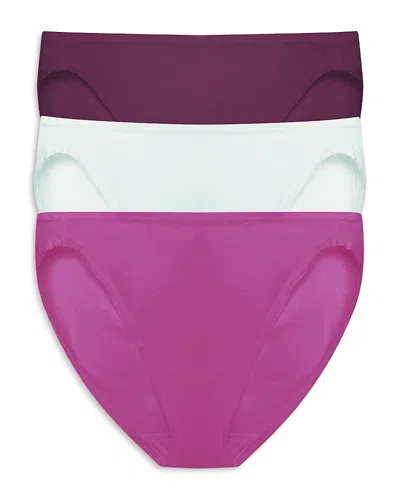 Natori Bliss Bare Cotton Bikini, Pack Of 3 In Multi