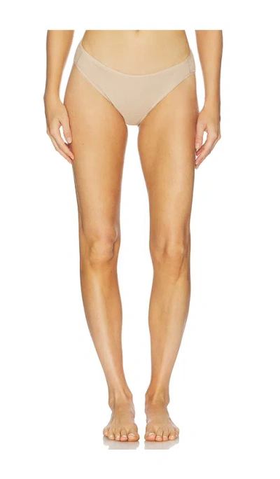 Natori Bliss Bare Cotton Bikini Panty In Brown