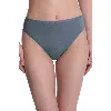 Natori Bliss Bare Cotton High Cut Brief In Blue