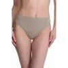 Natori Bliss Bare Cotton High Cut Brief In Gray