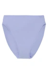 Natori Bliss Bare Cotton High Cut Briefs In Glacier Blue