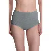 Natori Bliss Bare Cotton High Waist Brief In Gray