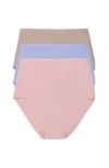 Natori Bliss Bare High Waisted Brief In Potpourri/glacier Blue/cafe