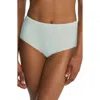 Natori Bliss Bare Cotton High Waist Brief In Gray