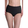 Natori Bliss Bare Cotton High Waist Briefs In Black