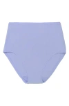 Natori Bliss Bare Cotton High Waist Briefs In Glacier Blue