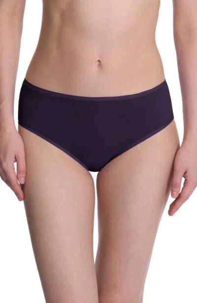 Natori Bliss Bare Cotton Hipster Briefs In Blue