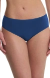 Natori Bliss Bare Cotton Hipster Briefs In Blue