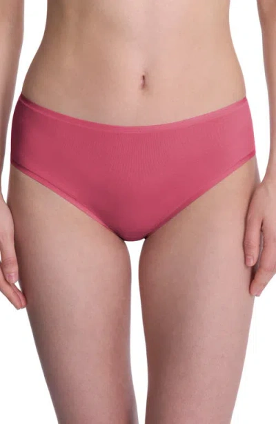 Natori Bliss Bare Cotton Hipster Briefs In Pink