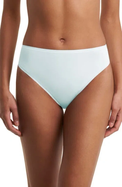 Natori Bliss Bare Cotton Hipster Briefs In Sky Green