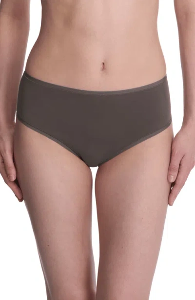 Natori Bliss Bare Cotton Hipster In Chrome