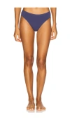Natori Bliss Bare Cotton Thong In Blue