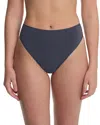 Natori Bliss Bare Cotton High Cut Briefs In Blue
