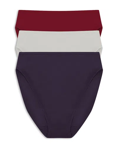 Natori Bliss Bare High Cut Brief, Pack Of 3 In Multi