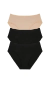 Natori Bliss Bare Hipster 3 Pack In Multi