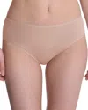 Natori Bliss Bare Cotton High Cut Briefs In Cafe