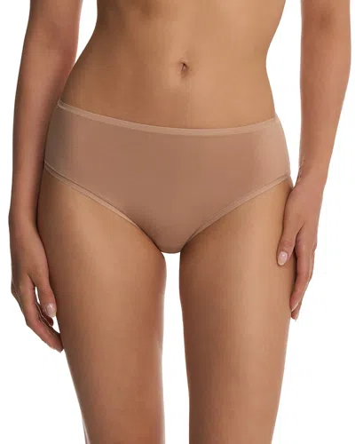 Natori Bliss Bare Cotton Hipster Briefs In Brown