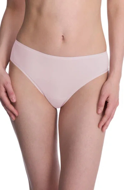 Natori Bliss Bare Stretch Cotton Thong In Neutral