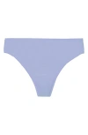 Natori Bliss Bare Stretch Cotton Thong In Glacier Blue