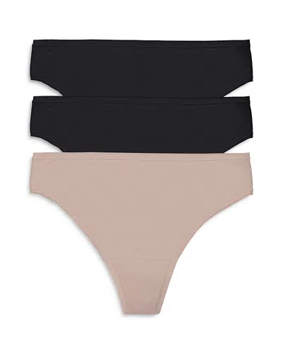 NATORI BLISS BARE THONGS, PACK OF 3