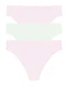 Natori Bliss Bare Thongs, Pack Of 3 In Multi