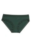 Natori Bliss Cotton French Cut Briefs In Dk Forest