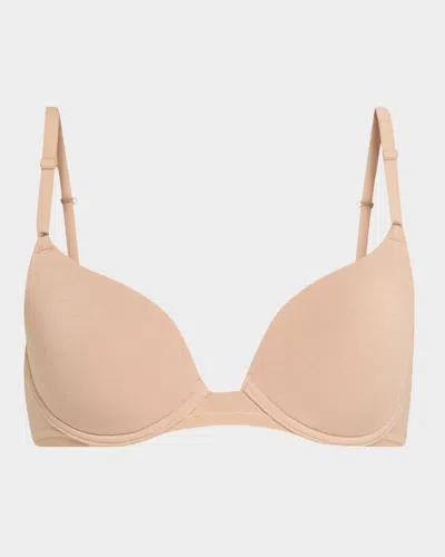 Natori Bliss Cotton Convertible T-shirt Bra In Brown