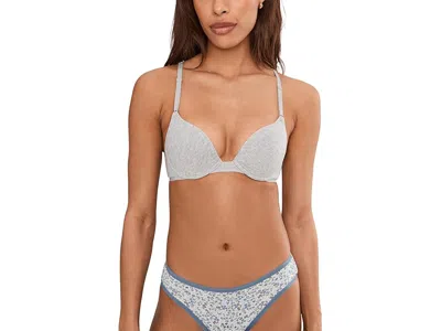 Natori Bliss Cotton Convertible T-shirt Bra In Gray