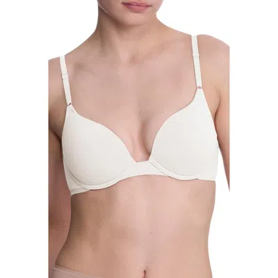 Natori Bliss Cotton Convertible T-shirt Bra In White