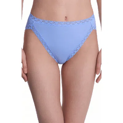 Natori Bliss Cotton French Cut Brief In Blue