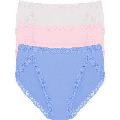 Natori Bliss Cotton French Cut Brief 3-pack In Multi
