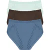 Natori Bliss French Cut Brief Underwear 3-pack 152058mp In French Roast 3-pack