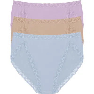 Natori Bliss Cotton French Cut Brief 3-pack In Multi