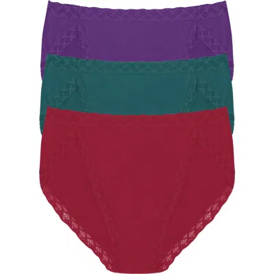 Natori Bliss Cotton French Cut Brief 3-pack In Multi