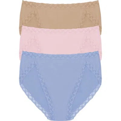 Natori Bliss Cotton French Cut Brief 3-pack In Multi