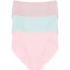 Natori Bliss Cotton French Cut Brief 3-pack In Multi