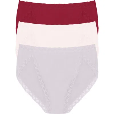 Natori Bliss Cotton French Cut Brief 3-pack In Multi