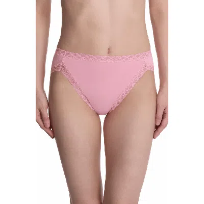 Natori Bliss Cotton French Cut Brief In Pink Nectar