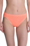 Natori Bliss Cotton French Cut Briefs In Pink
