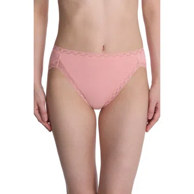 Natori Bliss Cotton French Cut Briefs In Pink