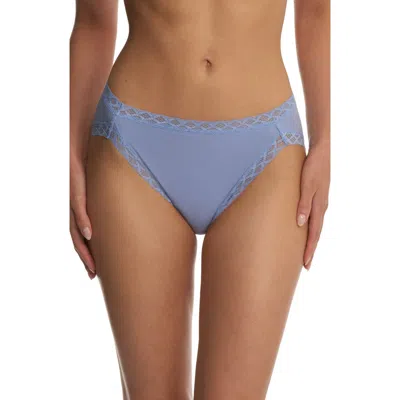 Natori Bliss Cotton French Cut Briefs In Blue
