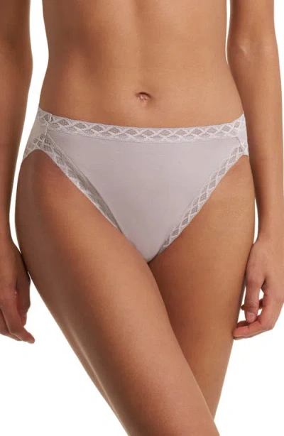 Natori Bliss Cotton French Cut Briefs In Gray
