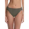 Natori Bliss Cotton French Cut Briefs In Green