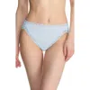 Natori Bliss Cotton French Cut Briefs In Misty Blue