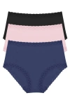 Natori Bliss Cotton Full Brief 3-pack In Multi