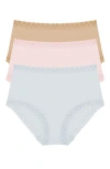 Natori Bliss Cotton Full Brief 3-pack In Multi