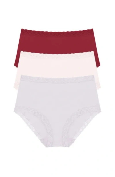 Natori Bliss Cotton Full Brief 3-pack In Multi